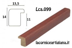 LCA.099 CORNICE 13X18 BOMBERINO MOGANO OPACO CON VETRO