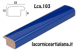 LCA.103 CORNICE 12X16 BOMBERINO AZZURRO LUCIDO CON VETRO