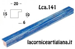 LCA.141 CORNICE 18x24 PIATTINA BLU SPAZZOLATO CON VETRO