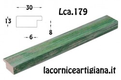 LCA.179 CORNICE 15X20 VERDE SPAZZOLATO CON VETRO