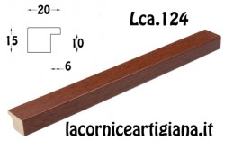 LCA.124 CORNICE 13X19 PIATTINA NOCE SEMI LUCIDO CON VETRO