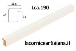 LCA.190 CORNICE 10x10 PIATTINA BIANCO OPACO CON VETRO