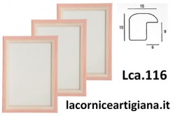 LCA.116 CORNICE 30X80 BOMBERINO ROSA E BIANCO CON CRILEX