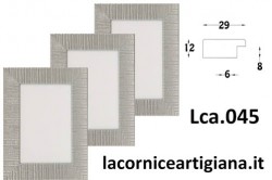 LCA.045 CORNICE 13X17 PIATTINA ARGENTO OPACO CON VETRO