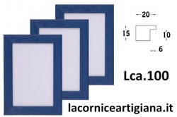 LCA.100 CORNICE 30X65 PIATTINA BLU OPACO CON CRILEX