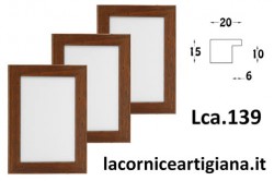 LCA.139 CORNICE 30X40 PIATTINA NOCE OPACO CON VETRO