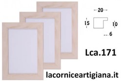 LCA.171 CORNICE 10X15 PIATTINA AVORIO OPACO CON VETRO