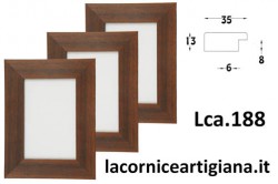 LCA.188 CORNICE 35X100 PIATTINA NOCE CON CRILEX