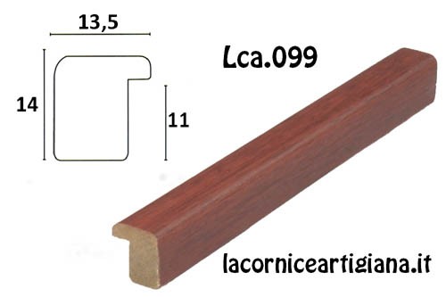 LCA.128 CORNICE 10X10 PIATTINA GREZZA CON VETRO - La Cornice Artigiana