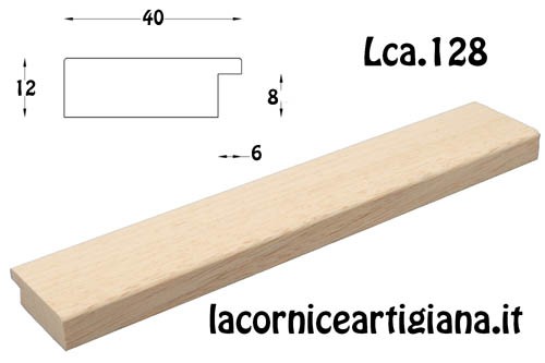 LCA.121 CORNICE 15X22 PIATTINA BIANCO OPACO CON VETRO - La Cornice