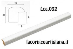 LCA.032 CORNICE 10x15 BOMBERINO BIANCO OPACO CON VETRO