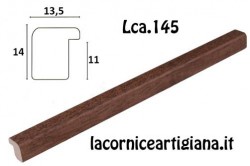 LCA.145 CORNICE 10X10 BOMBERINO NOCE OPACO CON VETRO