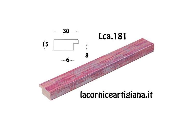 LCA.128 CORNICE 10X10 PIATTINA GREZZA CON VETRO - La Cornice Artigiana