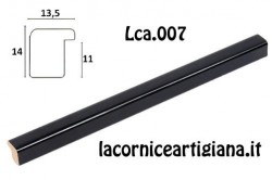 LCA.007 CORNICE 15X15 BOMBERINO NERO LUCIDO CON VETRO