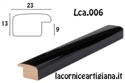 LCA.006 CORNICE 14,8X21 A5 BOMBERINO NERO LUCIDO CON VETRO