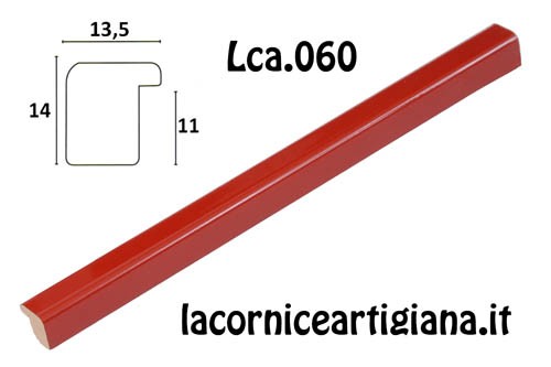 Cornice Barocca Laccata Rossa 20x25 - Rizzardi Colori