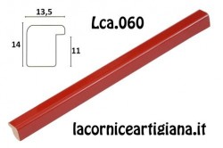 LCA.060 CORNICE 20X20 BOMBERINO ROSSO LUCIDO CON VETRO