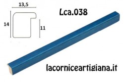 LCA.038 CORNICE SU MISURA BOMBERINO BLU ANILINA
