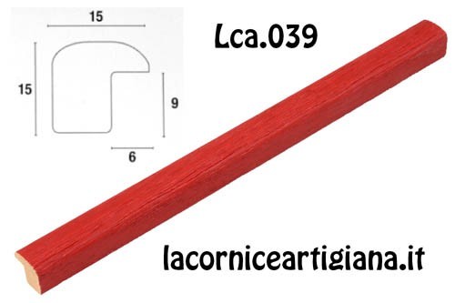 LCA.039 CORNICE 21X29,7 A4 BOMBERINO ROSSO OPACO CON VETRO - La Cornice  Artigiana