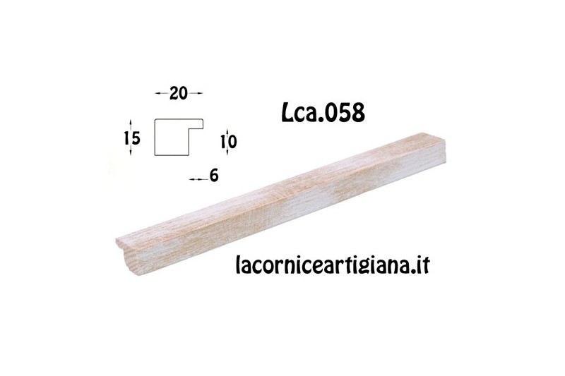 LCA.058 CORNICE SU MISURA PIATTINA ORO SPAZZOLATO - La Cornice Artigiana