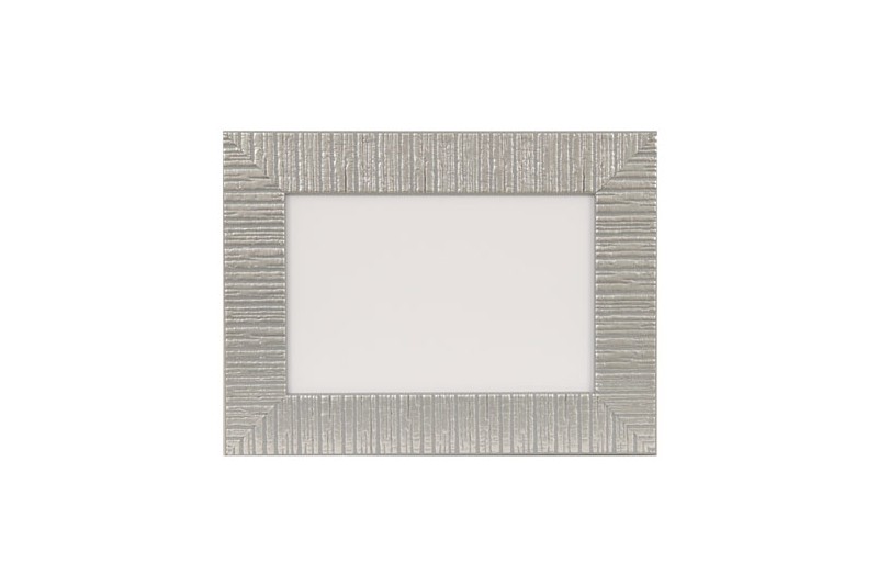 LCA.045 CORNICE 50x50 PIATTINA ARGENTO OPACO CON CRILEX - La Cornice  Artigiana